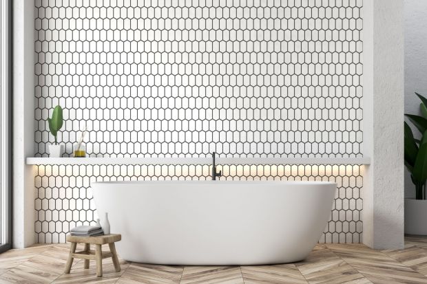 Mozaika w łazience: nowe kolekcje w kształcie sześciokąta