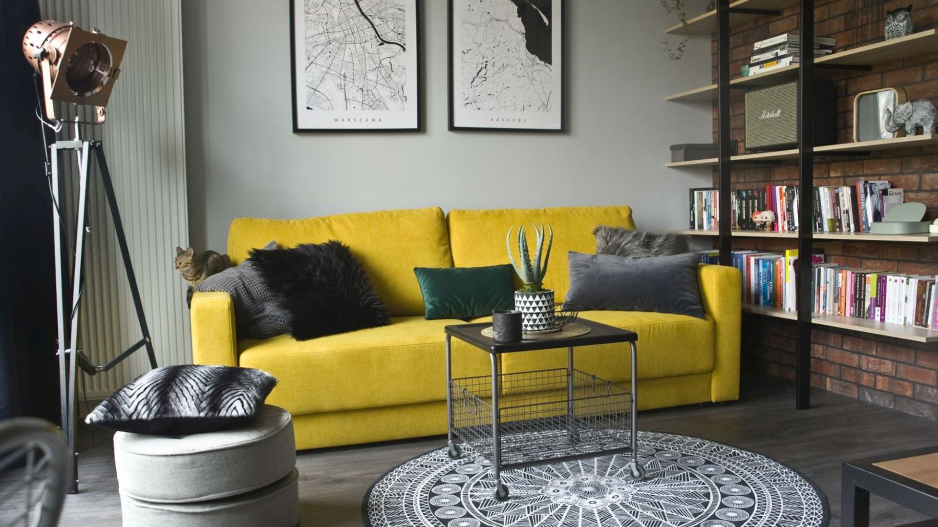 Wnętrze w stylu loft. Projekt: Magdalena Miśkiewicz. Fot. Miśkiewicz Design