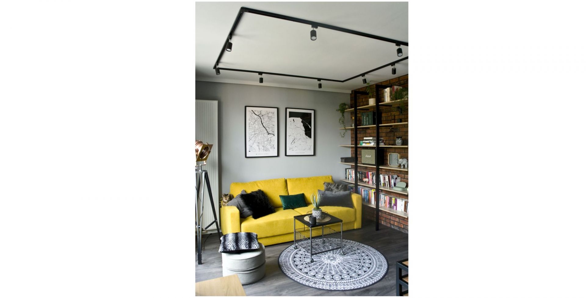 Wnętrze w stylu loft. Projekt: Magdalena Miśkiewicz. Fot. Miśkiewicz Design