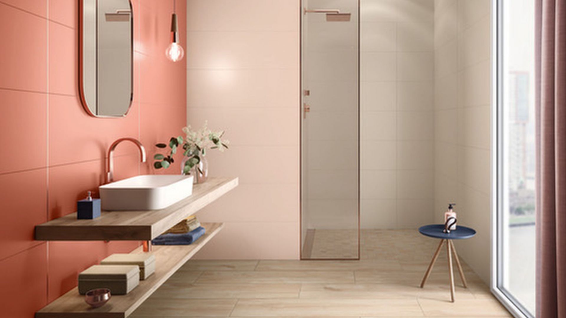 Wyraziste kolory w łazience. Nowa kolekcja płytek ceramicznych Lightplay marki Villeroy & Boch. Fot. Villeroy & Boch