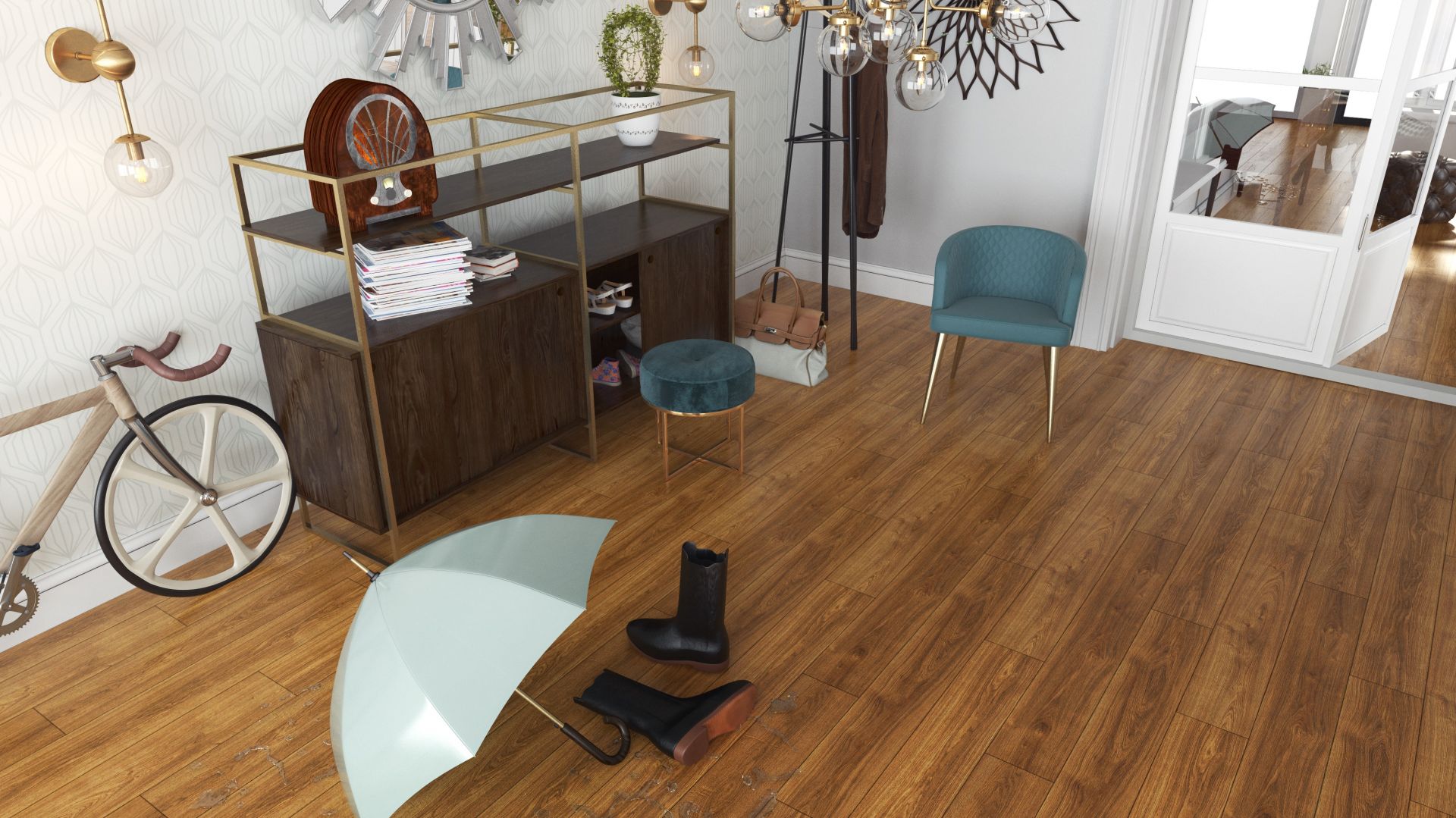 Panele laminowane Symfonia Aqua Zero, kolor Dąb Legato D4528. Fot. Swiss Krono