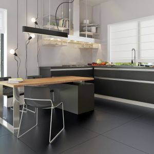 Projektanci domu ZX63 postanowili połączyć salon z jadalnią i kuchnią, tworząc jedną otwartą przestrzeń. Fot. Z500