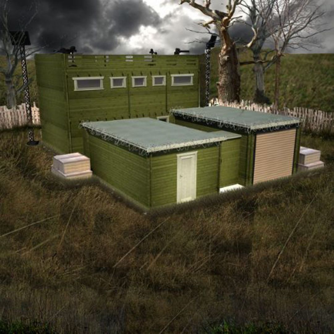 Zombie Fortification Cabin (ZFC), budynek składany z gotowych elementów, który w teorii pozwala przetrwać 10 lat ataków żywych trupów. Fot. Tiger Log Cabins