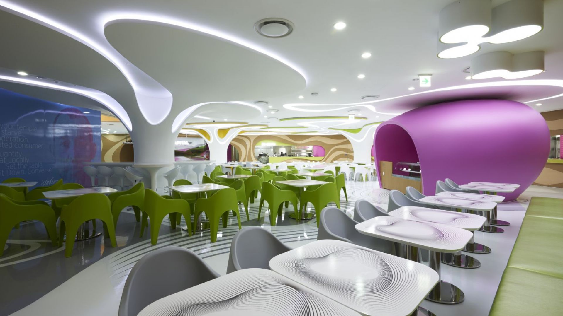 Wnętrze przyszłości - restauracja według projektu Karima Rashida