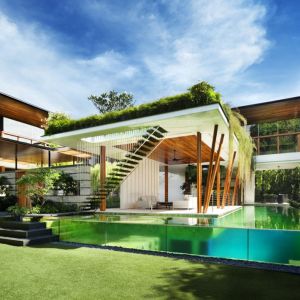 Dom w Singapurze o niezwykłym charakterze. Stanowi swoisty "raj na ziemi". Fot. Patrick Bingham Hall
