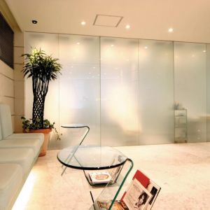 Szkło SGG PRIVA-LITE może być wykorzystane we wnętrzach domów jednorodzinnych, jako ścianki działowe, drzwi wewnętrzne czy okna przy drzwiach wejściowych, ale także w obiektach hotelowych czy biurach. Fot. Saint-Gobain