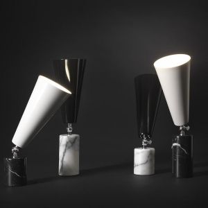 Ukłonem w kierunku klasyki są też marmurowe lampy Tato. Czuć w nich inspirację stylem retro, ale są na wskroś współczesne: niezwykle precyzyjnie wykonane i eleganckie. Fot. Mesmetric