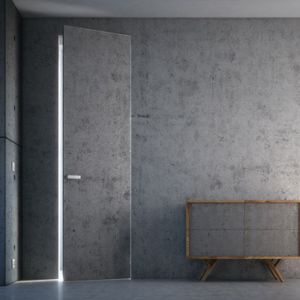 Drzwi wykończone betonem. Fot. PIU Design 