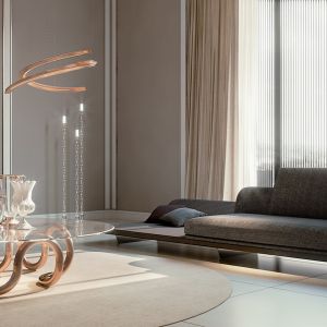 Sofa, stół oraz lampa z najnowszej kolekcji Pininfarina Segno marki Reflex.  Fot. Heban