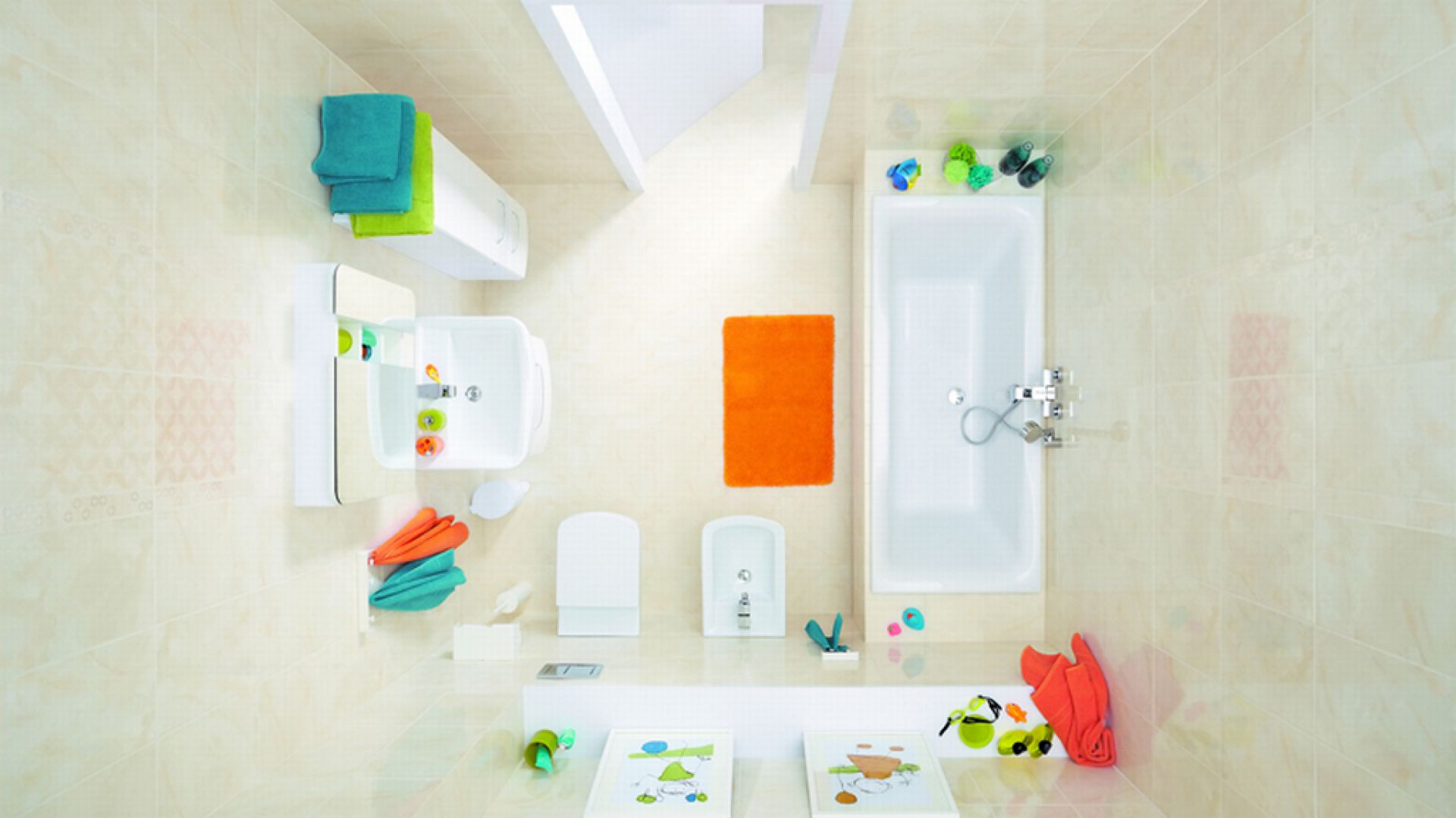 Poznaj proste triki na wizualne powiększenie niewielkej łazienki