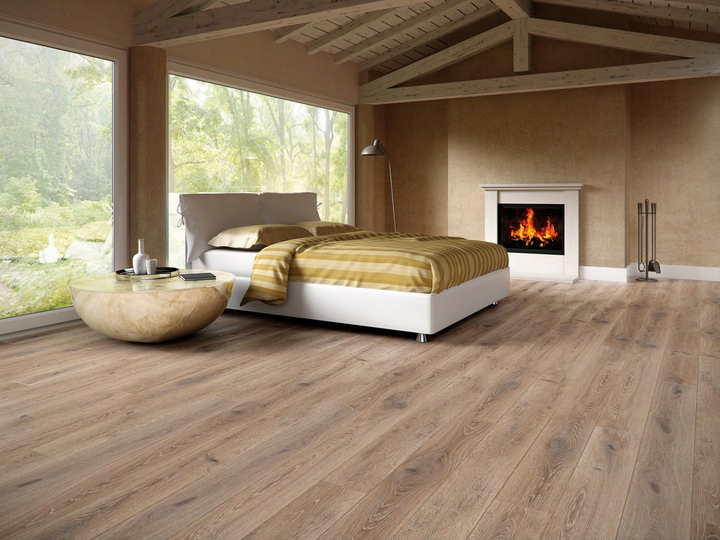 Jednak czymś, co od lat króluje w domach i w salonach wnętrzarskich są ponadczasowe, naturalne, drewniane podłogi. Fot. Baltic Wood