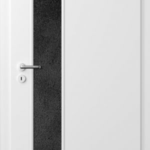 Drzwi Minimax charakteryzuje smukłe przeszklenie na całej długości drzwi. Fot. Porta