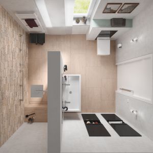 Nieprzemijająca we współczesnych projektach tendencja do aranżacji przestrzeni w sposób możliwie jak najbardziej minimalistyczny otwiera zupełnie nowe perspektywy, szczególnie w przypadku domowych łazienek. Fot. TECE