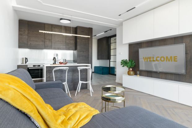 Apartament o powierzchni 42m² mieści się w centrum Poznania, inwestor zgłosił się do pracowni ze zleceniem projektu apartamentu dwupokojowego przeznaczonego na wynajem.