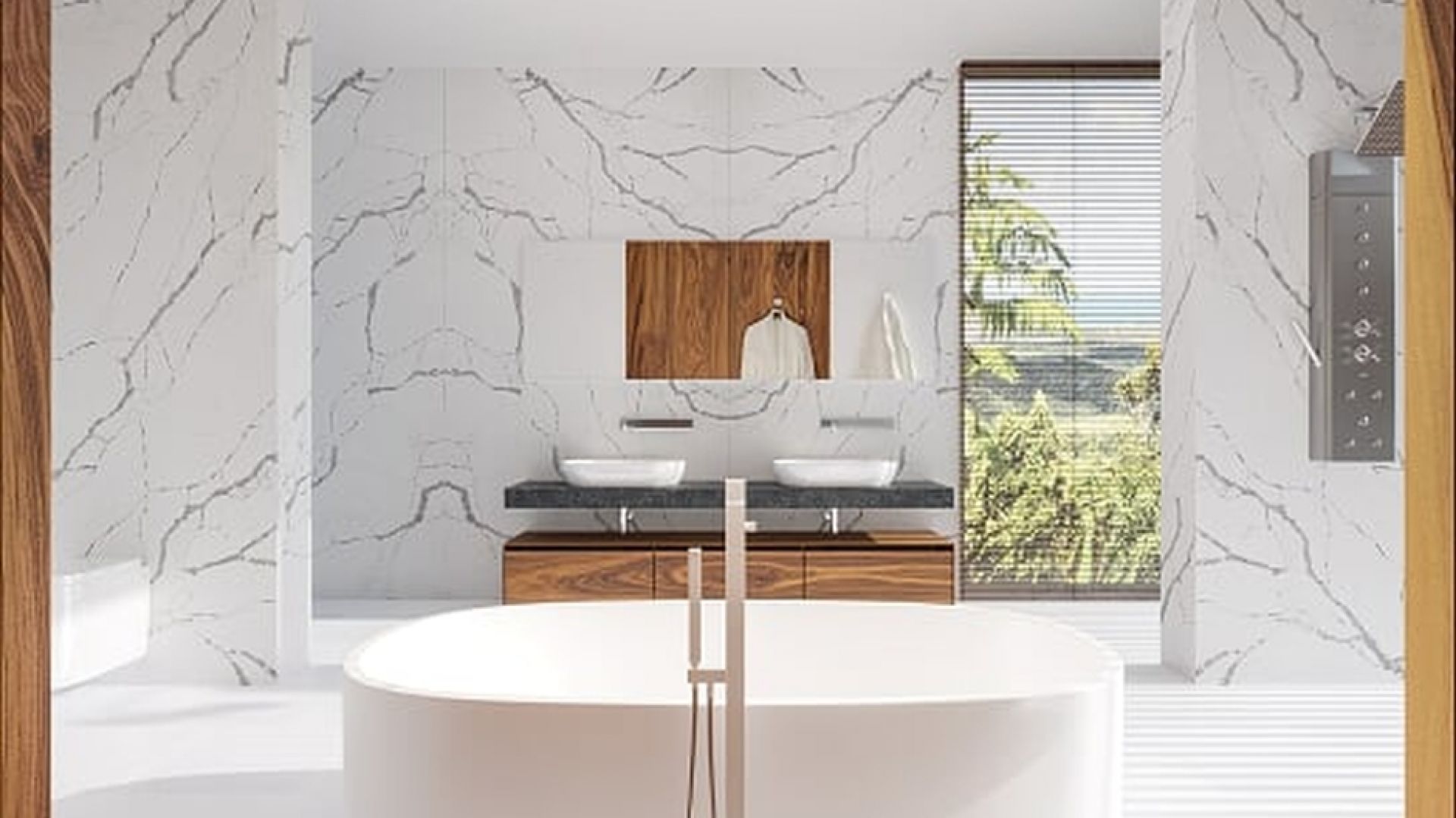 Łazienka urządzona w minimalistycznym stylu