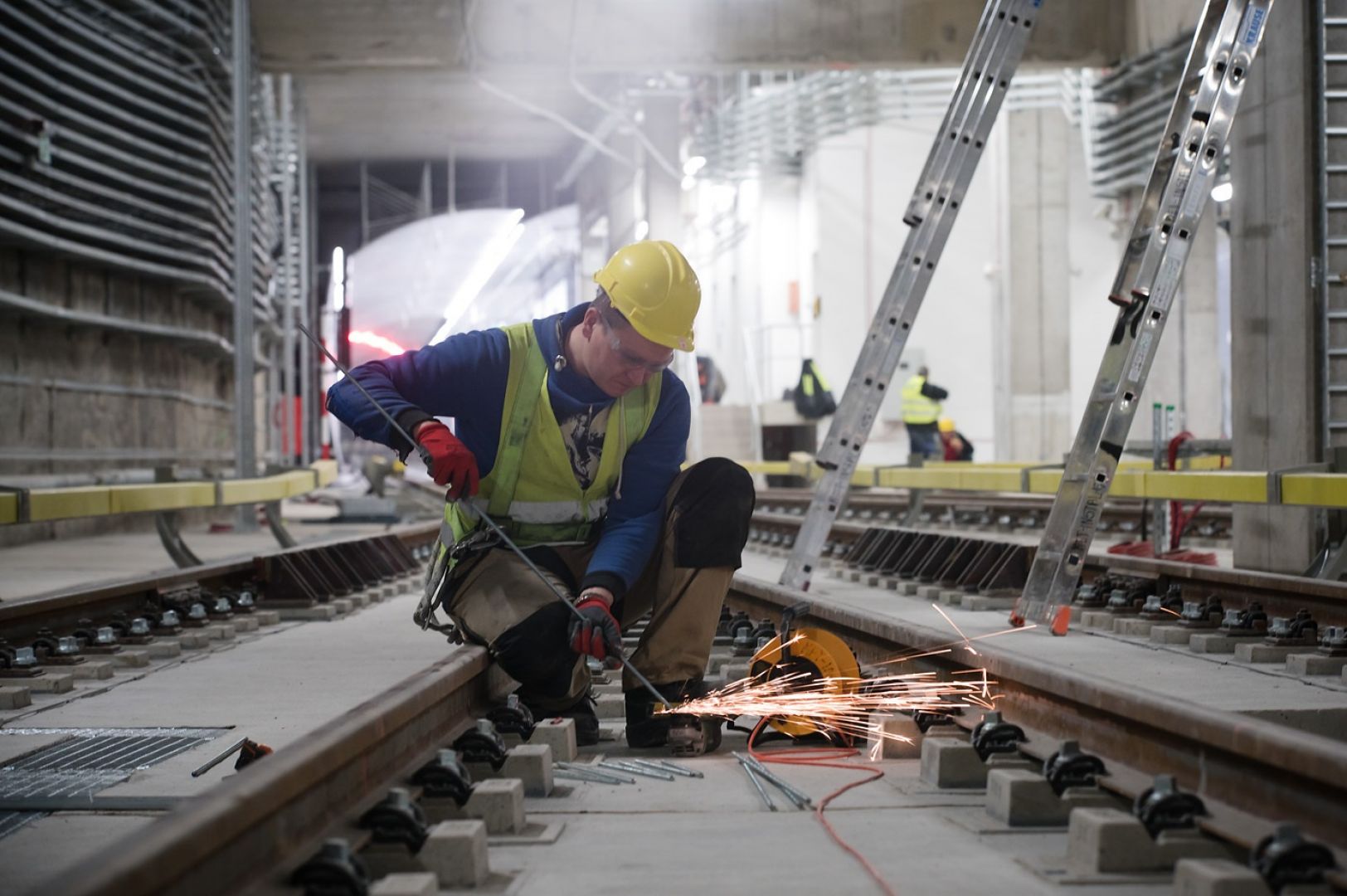 Prace podczas budowy II linii metra. Fot. Metro Warszawskie