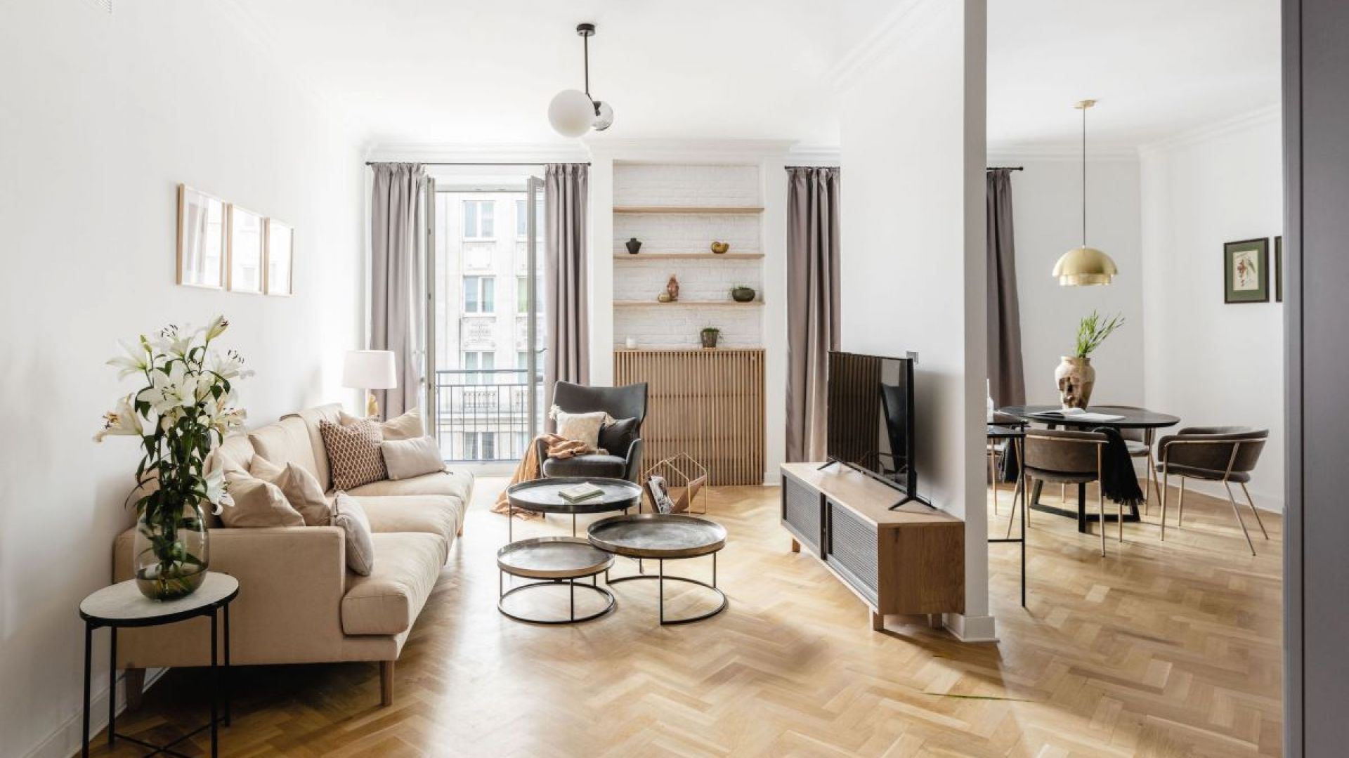 Mieszkanie w Warszawie urządzone w skandynawskim stylu