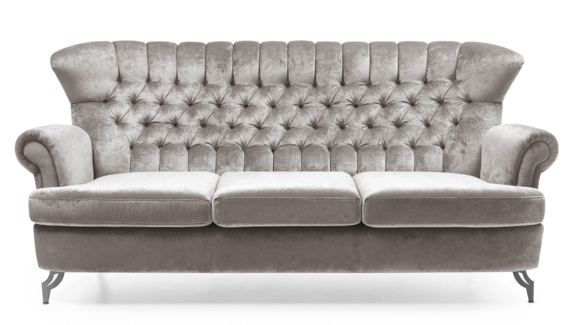 Sofa "Brillante" w aksamitnym stylu