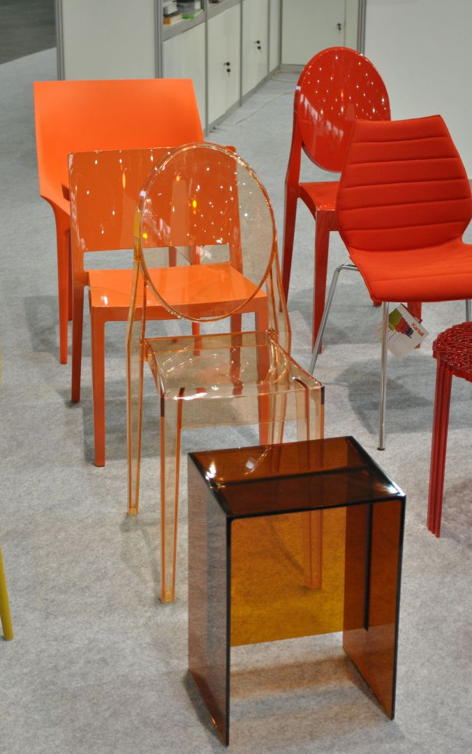 Krzesła firmy Kartell
Fot. Piotr Sawczuk