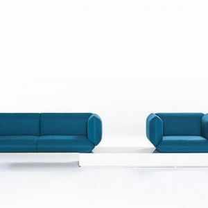Sofa oraz fotel "Segment" marki Kvadra. Fot. Le Pukka Concept Store