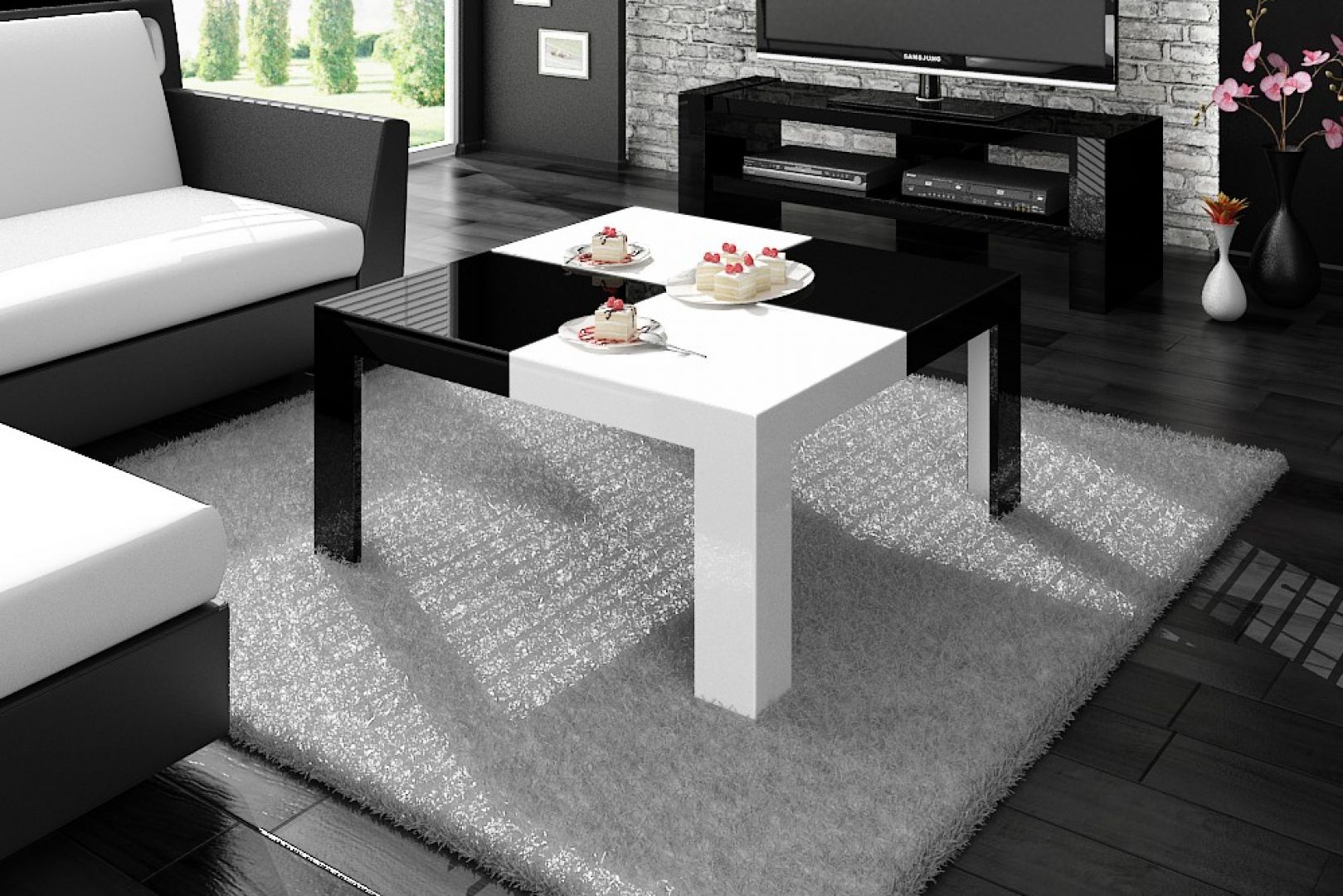 Nie możesz się zdecydować czy wolisz stolik w czarnym czy białym kolorze? Wybierz model 