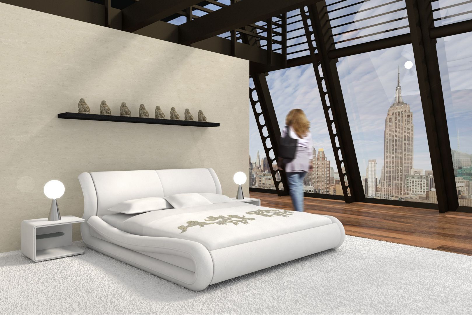 Obłe kształty sprawiają, że łóżko wygląda na bardzo przytulne. Fot. ARM Po Prostu Łóżka