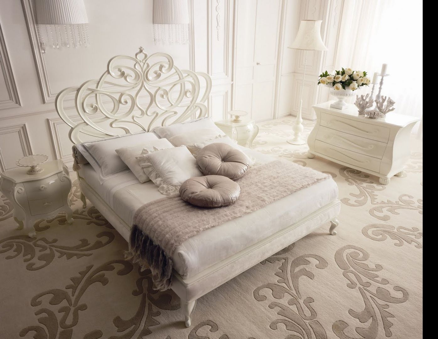 Klasyczne kute łóżko włoskiej marki Giusti Portos. Fot. Giusti Portos
