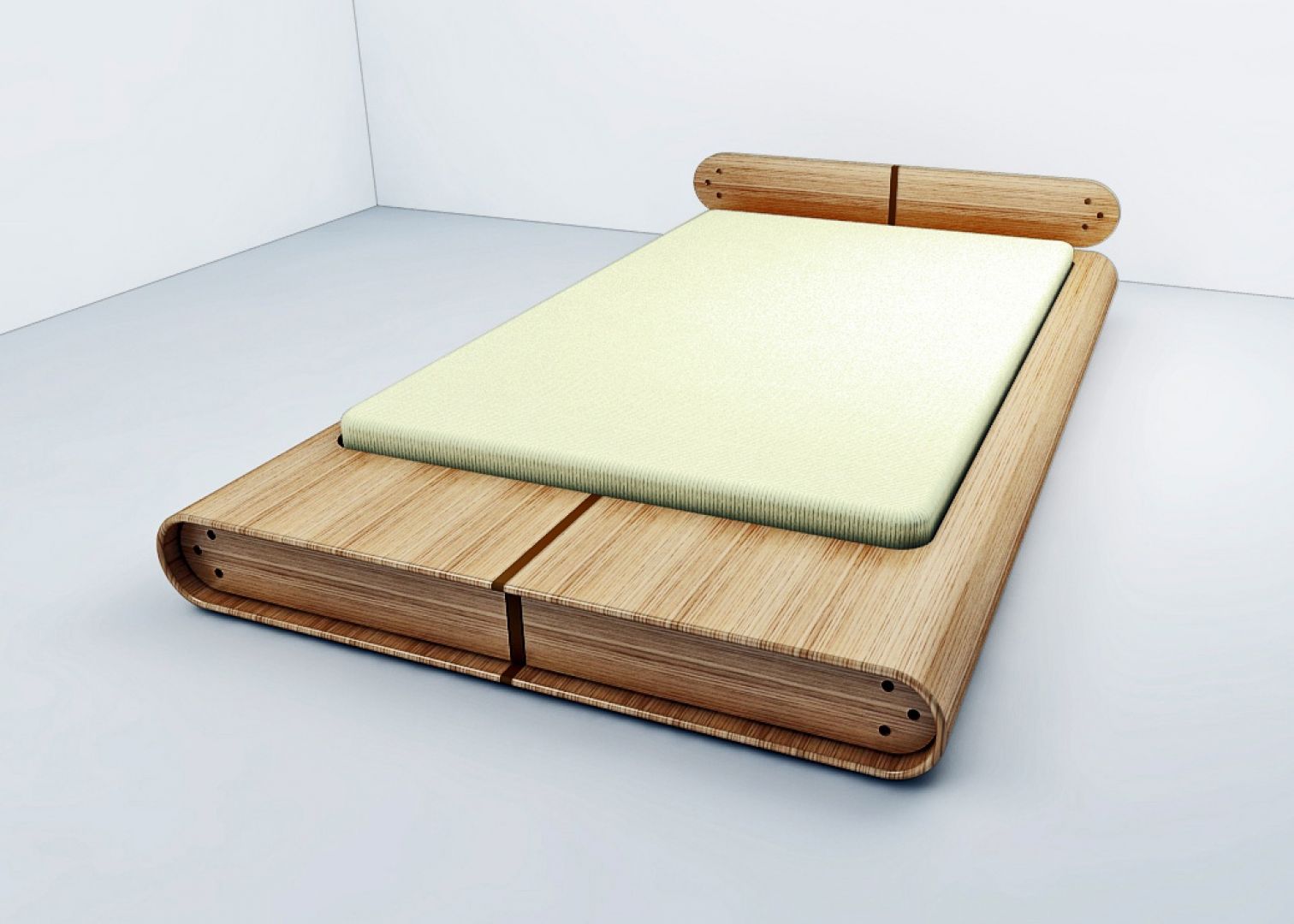 Nowoczesne, minimalistyczne łóżko w każdym calu. Projekt Tomasza Wagnera
Fot. Archiwum