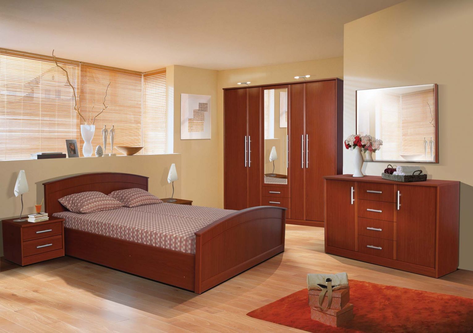 Klasyczne, drewniane łóżko Mega Meble, sypialnia Jazz, firmy Stolwit
Fot. Archiwum 