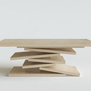 Drewniany stolik zaprojektowany przez Iwonę Kosicką
Fot. Archiwum projektantki