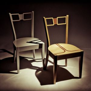 Krzesła zaprojektowane przez Marcina Skubisza. Fot. Archiwum.