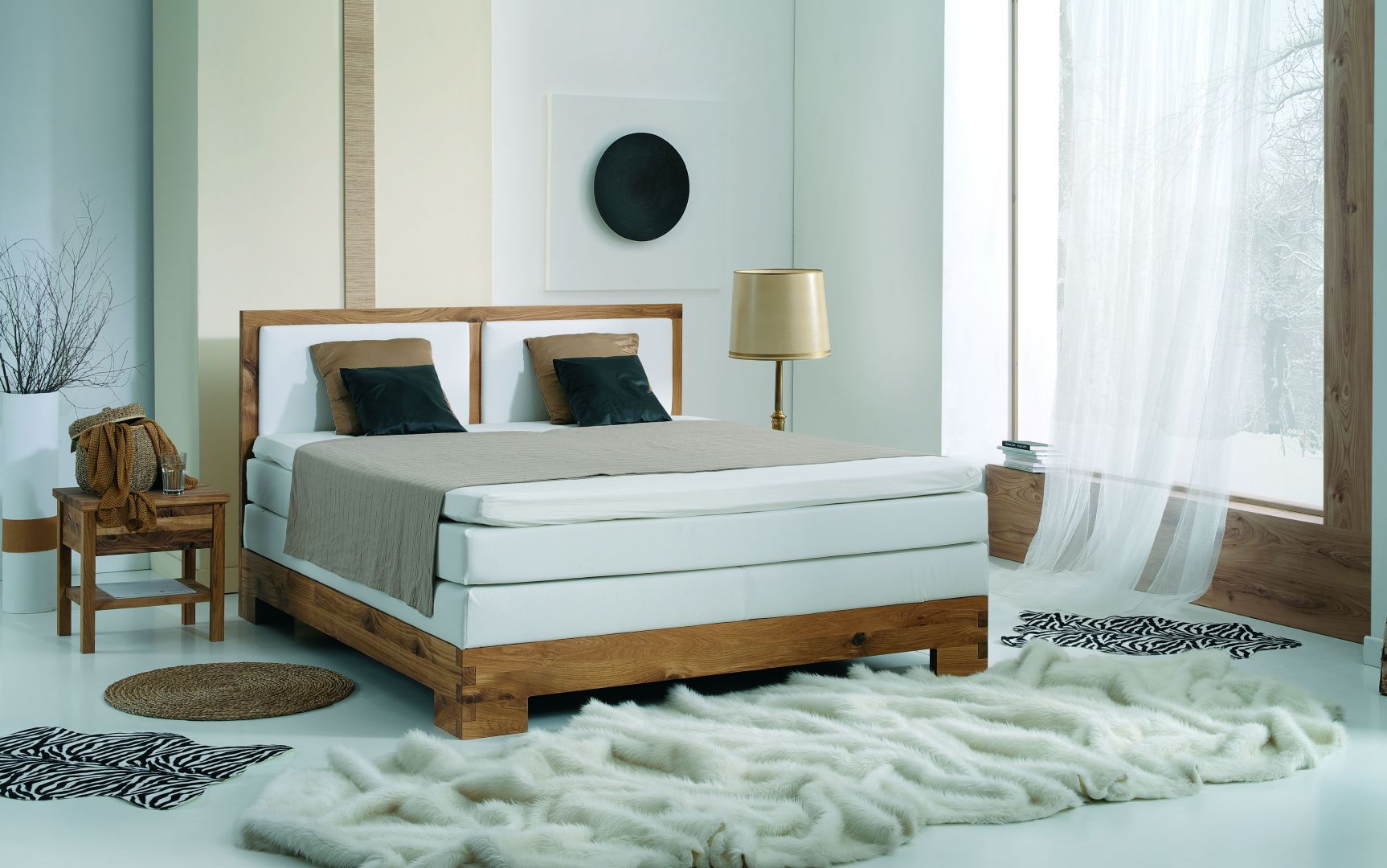 Łóżko Kopenhagen. Na solidnej ramie łóżka umieszczono wygodne materace, które zapewnią komfort nawet najbardziej wymagającej osobie. Fot. Selene