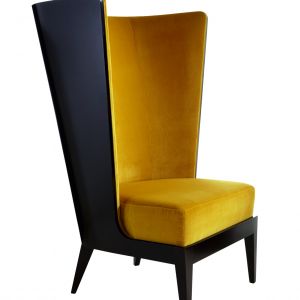 Fotel "Bergére Astoria" w żółtej wersji kolorystycznej. Fot. Selva. 