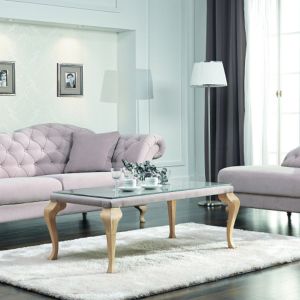 Sofa "Paris" to model rodem z francuskiego dworku, doskonała do aranżacji stylowego salonu w klimacie glamour jak nowoczesnych, stylizowanych loftów. Fot. Stolwit/New Ellegance