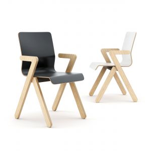 "Vi chair" to nietuzinkowe podejście do krzesła. Zarówno nogi, jak i samo siedzisko mają bardzo ostre i zdecydowane rysy. Fot. Redo Design