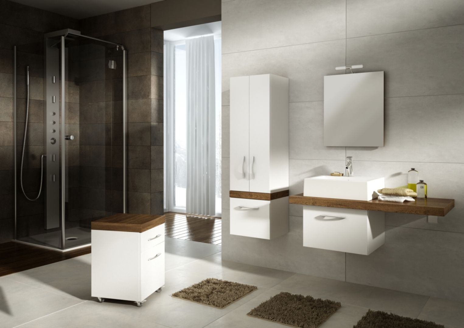 Kolekcja Merida marki Aquaform charakteryzuje się nowoczesnym designem. Sprawdzi się w minimalistycznych łazienkach. Fot. Aquaform