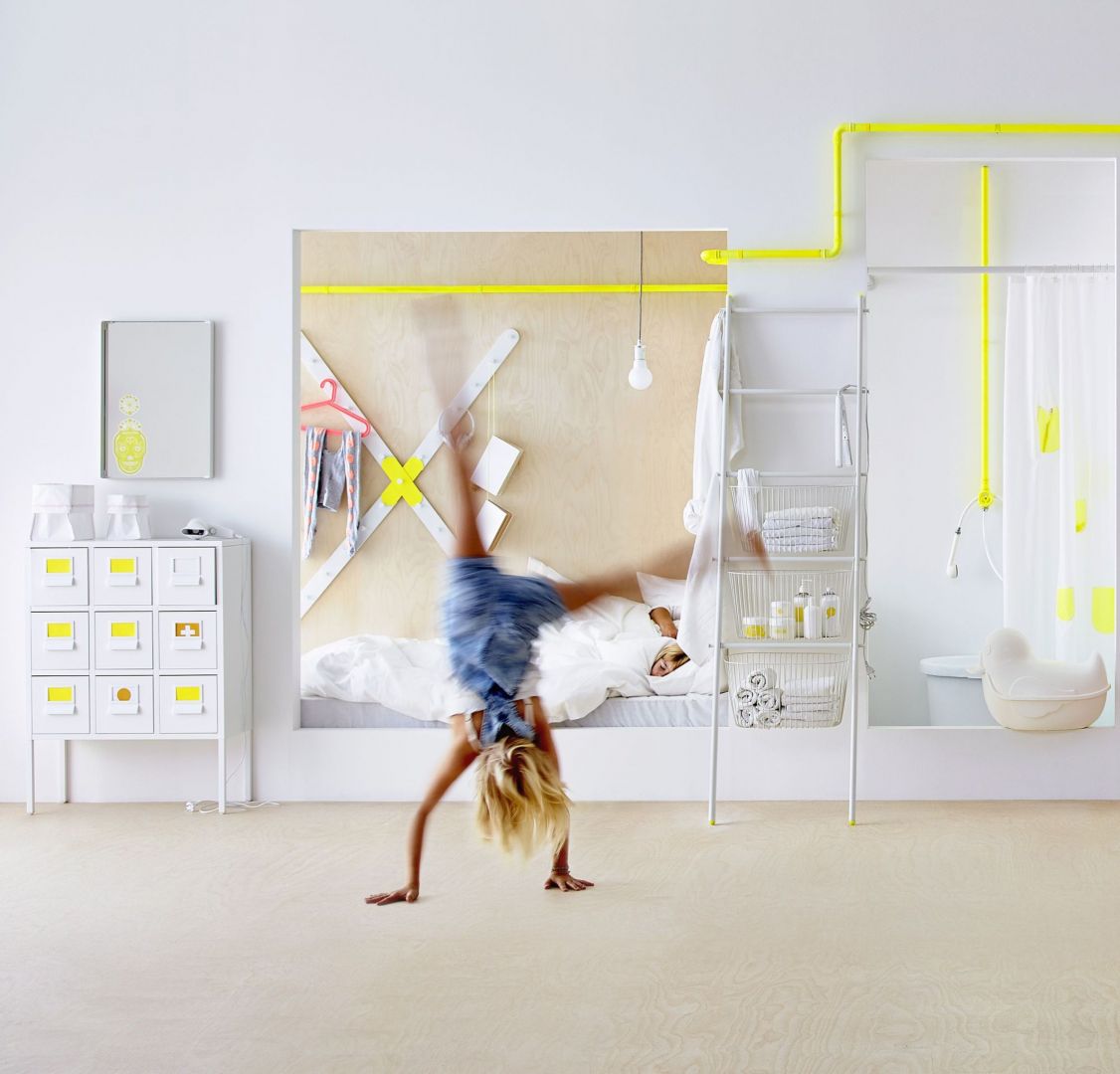 Na zdjęciu ergonomiczna kolekcja Sprutt zaprojektowana tak, by szybko odnaleźć potrzebną nam rzecz. Fot. IKEA