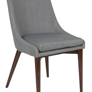 Krzesła obite szarą tapicerką to ostatni krzyk mody. Fot. designbotschaft.com 