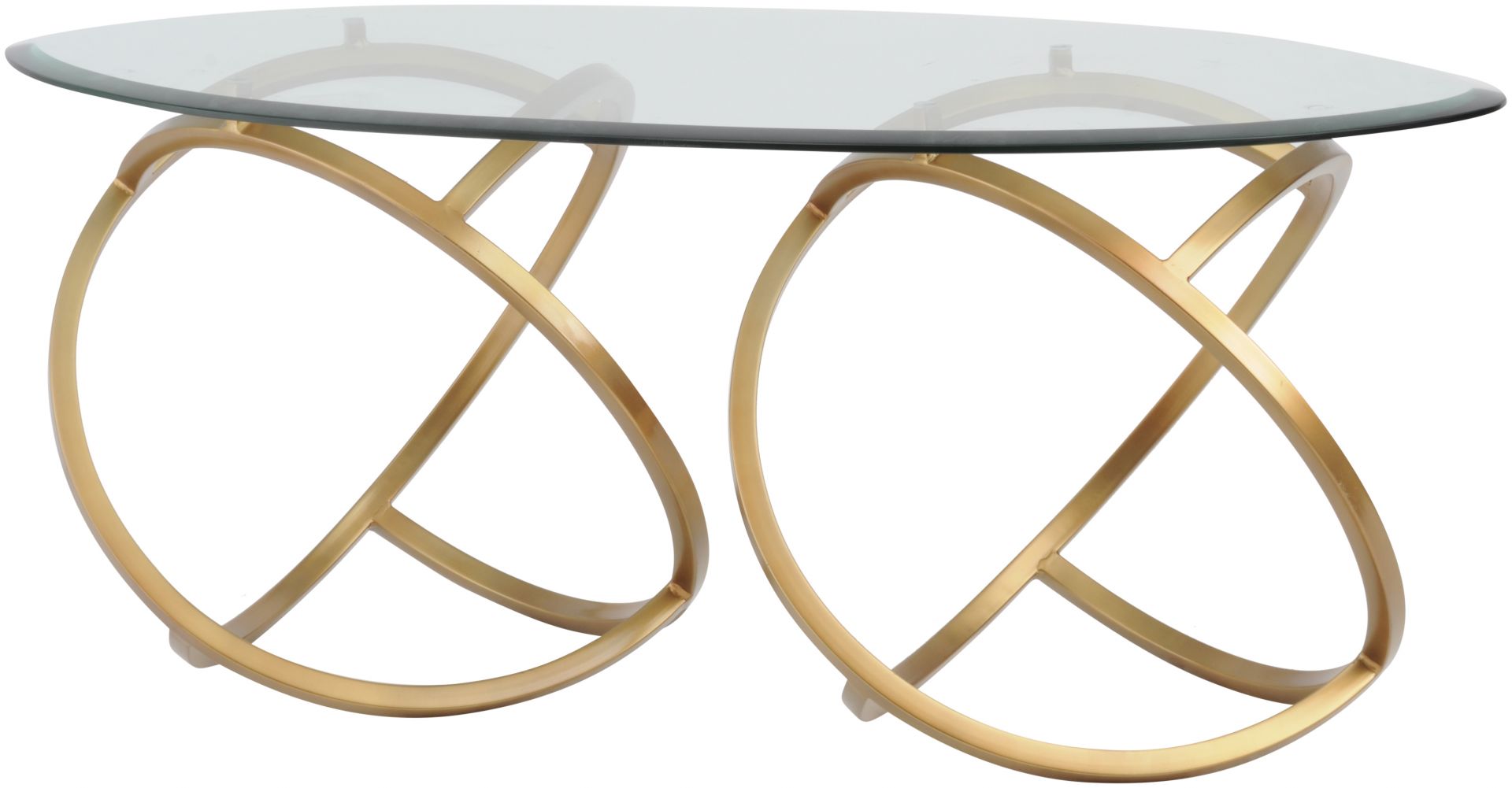 Elegancki owalny stolik kawowy o niebanalnym kształcie. Świetnie sprawdzi się jako mocny akcent w salonie. Fot. Arsanti