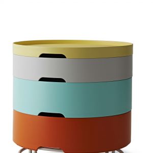 PS 2014 to kolorowy stolik z miejscem na przechowywanie drobnych przedmiotów. Fot. IKEA