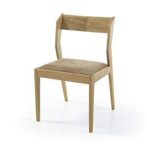 Agile to krzesła model, który w doskonały sposób zawiera w sobie prostotę oraz innowacyjność. Subtelne obicie jedynie siedziska, powoduje efekt delikatności krzesła. Krzesło wykonane zostało z drewna dębowego, o wyjątkowej barwie. Fot. Congrazio