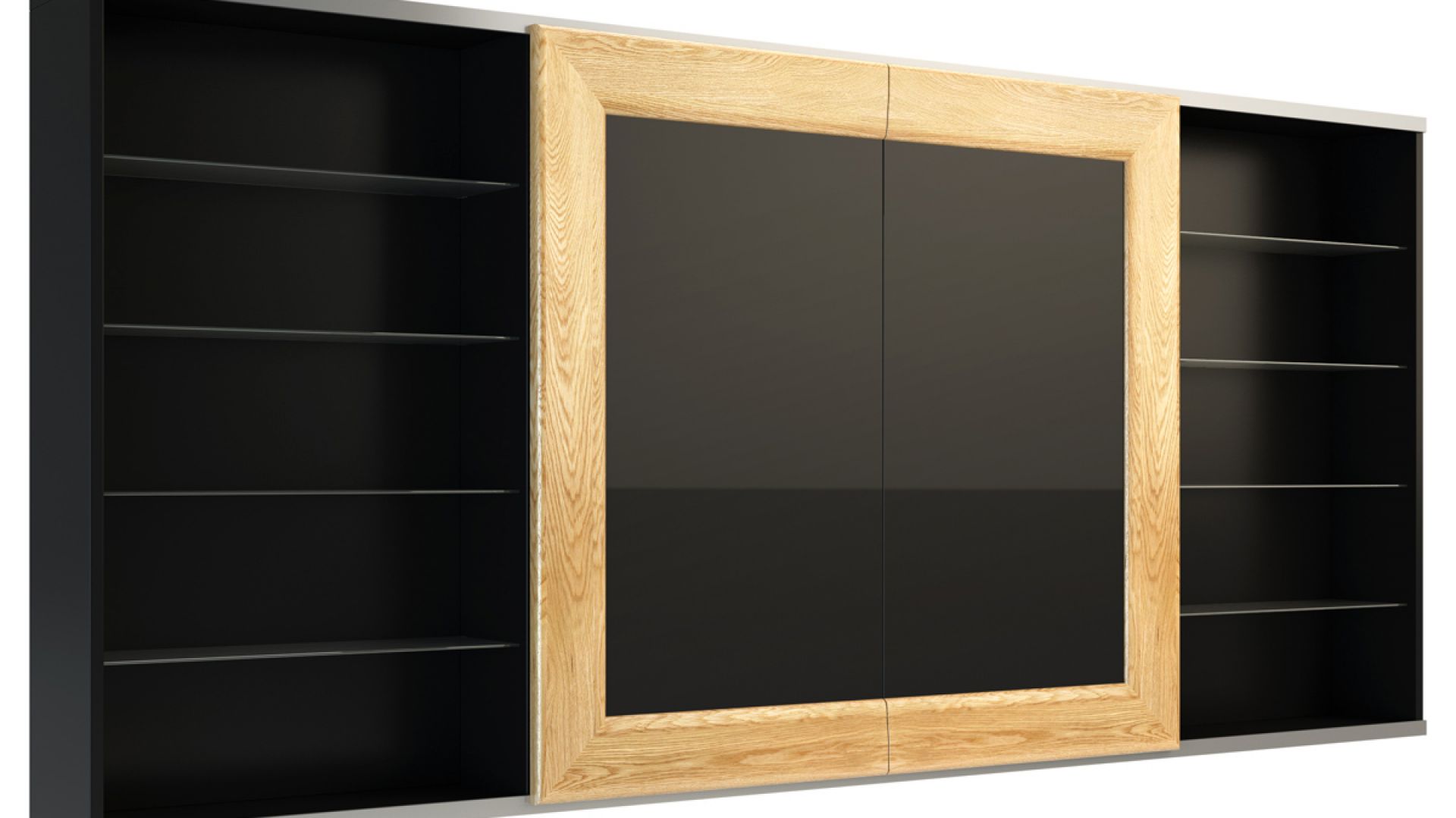 Panel tv z drzwiami przesuwnymi - Corino. Fot. Mebin