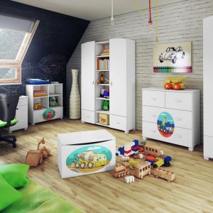 Kolekcja mebli Toys z postaciami z kreskówek wprowadzi do wnętrza pokoju dziecięcego bajkowy klimat. Fot. Miretto