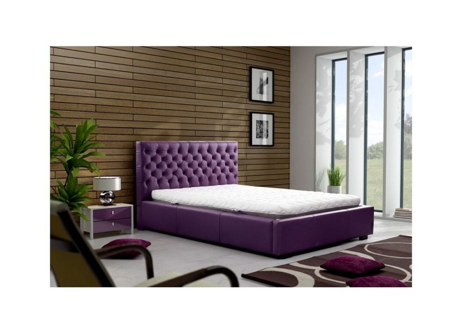 Łóżko Chester. Oryginalny design sprawi, że łóżko to będzie ozdobą każdej sypialni. Łóżko jest dostępne w wielu kolorach i materiałach tapicerskich do wyboru. Cena: około 1.850 zł. Fot. Meble Marzenie 