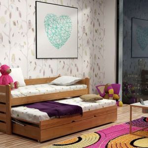 Łóżko z kolekcji For 2 Plus przeznaczone jest dla rodzeństwa. To dobra alternatywa dla wysokich łóżek piętrowych. Fot. Gabi