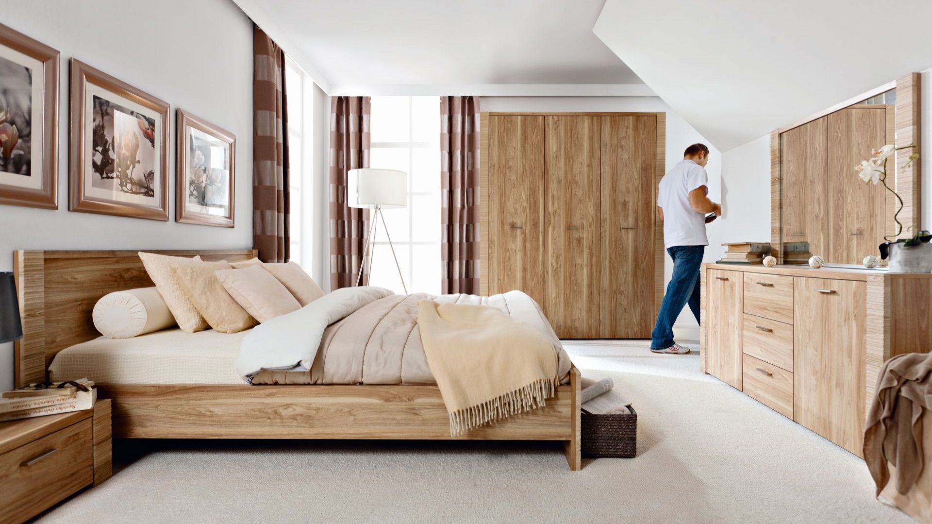 Drewno w sypialni. 10 pięknych łóżek