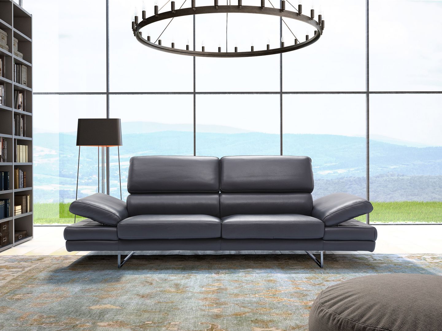 Sofa „Bruno Divano” marki Caya Design na stalowych płozach. Fot. Caya Design