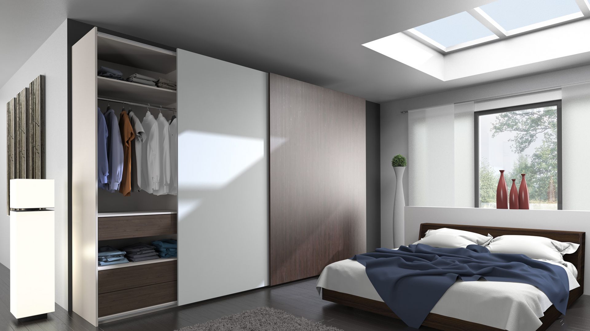 Szafy przesuwne w sypialni - sposób na uporządkowane wnętrze