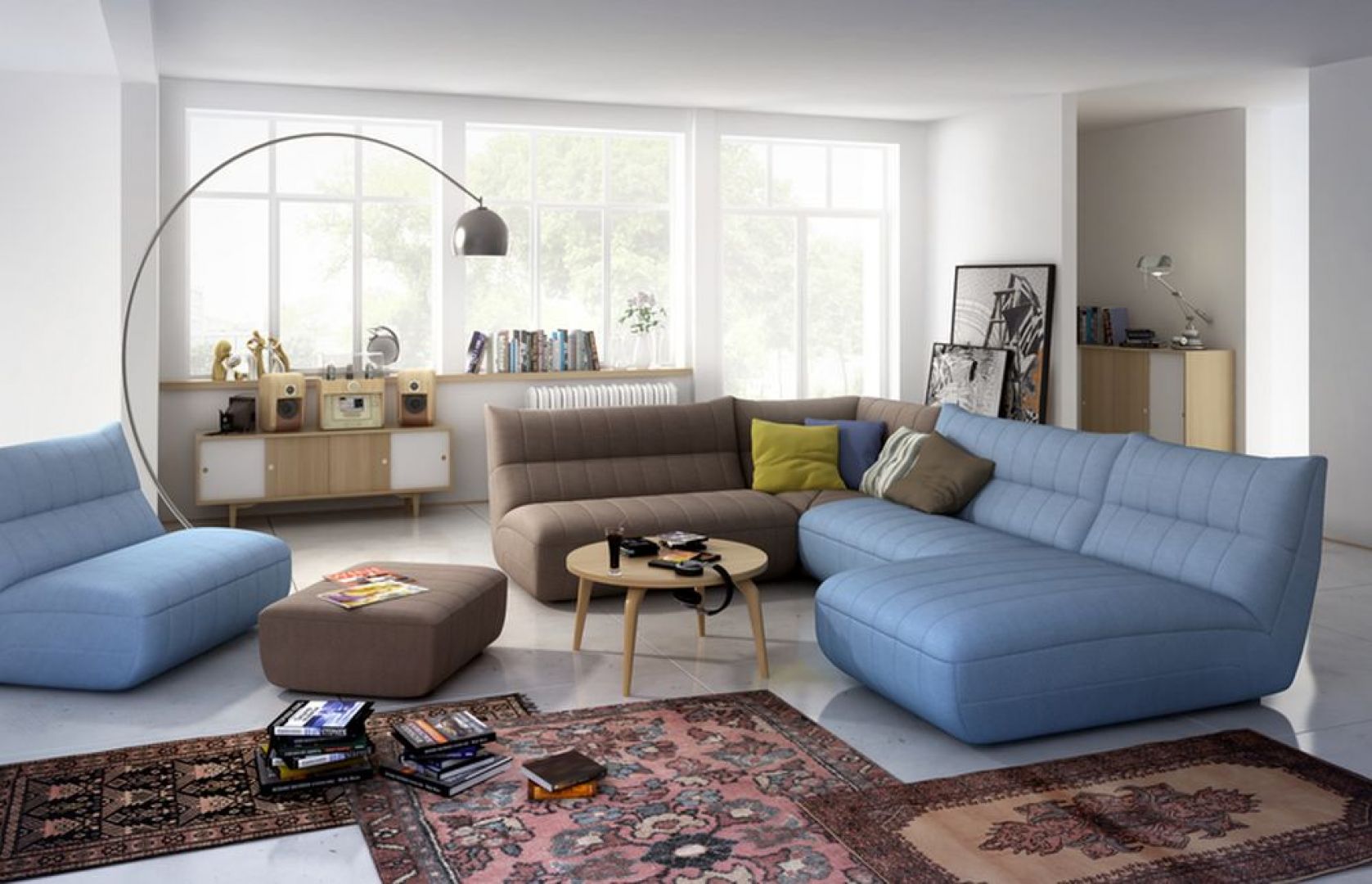 Wygodna sofa to podstawa udanej domówki. Najlepiej sprawdzą się meble meble modułowe. Fot. Salony Agata