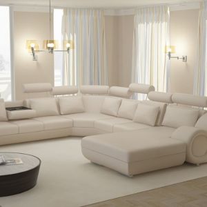 Dobór mebli wypoczynkowych i zaprojektowanie salonu uzależnione jest między innymi od wielkości i kształtu pomieszczenia, a także od tego, jakie funkcje pełni ono w naszym domu. Fot. Super-Sofa